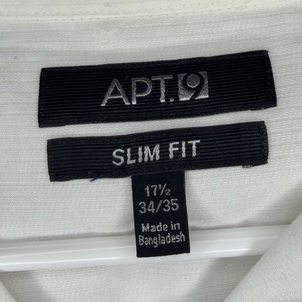 Apt. 9 Men's Crisp White Dress Shirt 34/35 - Picture 5 of 5